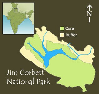 Jim Corbett Wildlife National Park, Sanctuary & Tiger Reserve, best time to visit, park timings, charges, how to get Jim Corbett, tips, important information, Map of Jim Corbett